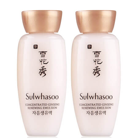 Sulwhasoo แพ็คคู่ Concentrated Ginseng Renewing Emulsion 15 ml อืมัลชั่นลดเลือนริ้วรอยอุดมไปด้วยน้ำโสม ให้ผิวชุ่มชื้นแน่นกระชับ